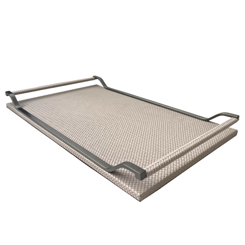 Oberio Faux Leather Tray