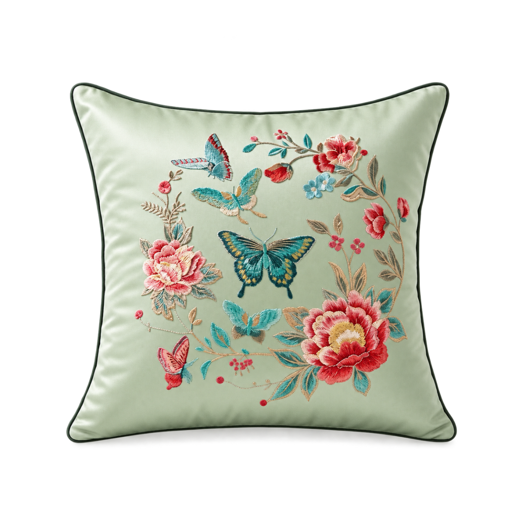 Oriental Papillion Cushion (PRE ORDER)