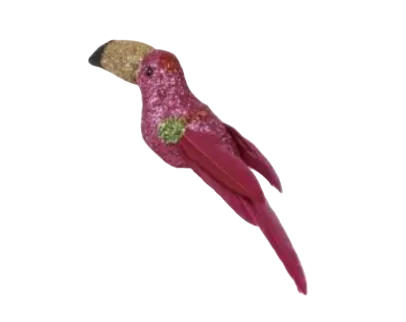 Shazza Glitter Clip on Toucan Pink