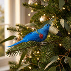 Shazza Glitter Clip on Toucan Blue