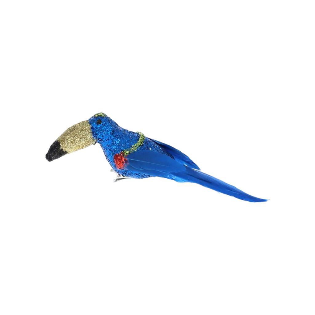 Shazza Glitter Clip on Toucan Blue