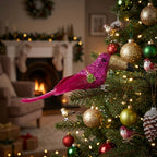 Shazza Glitter Clip on Toucan Pink
