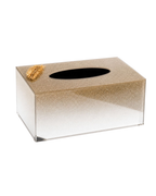 Feather Glitter Mirror Tissue Box