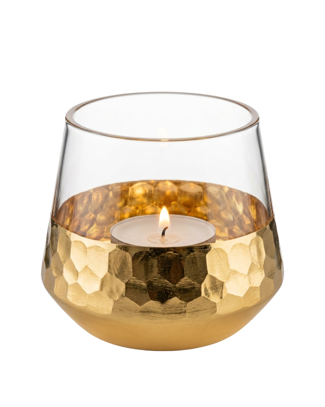 Tilly Hammer Glass Tealight Holder