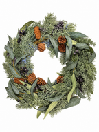 Xmas Eucalyptus Blue Berry Wreath