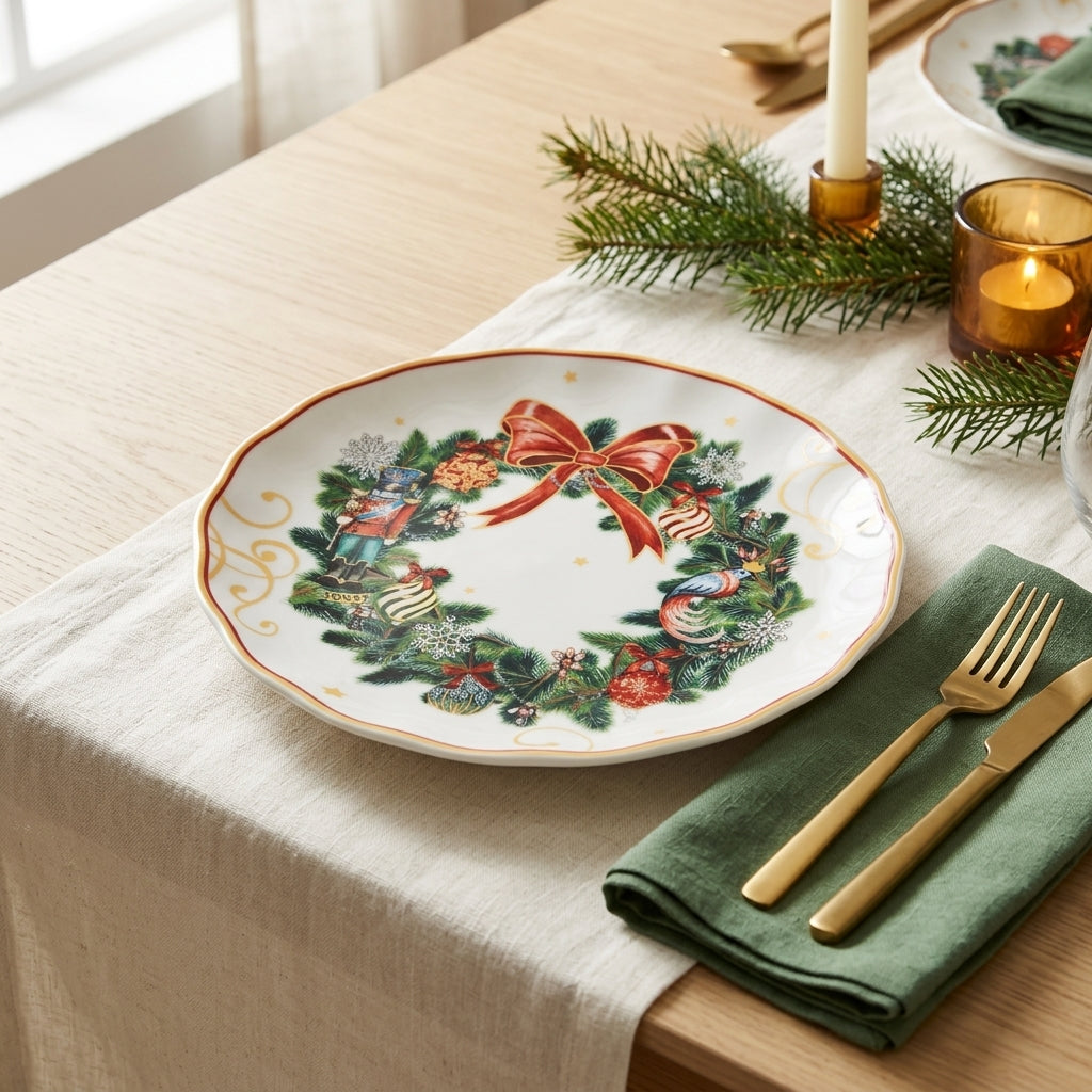 Xmas Wreath Plate
