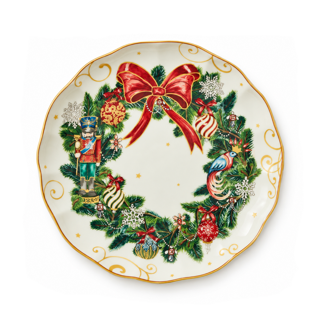 Xmas Wreath Plate