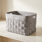 Madison Faux Leather Basket