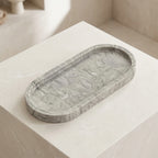 Leroy Marble Curve Tray