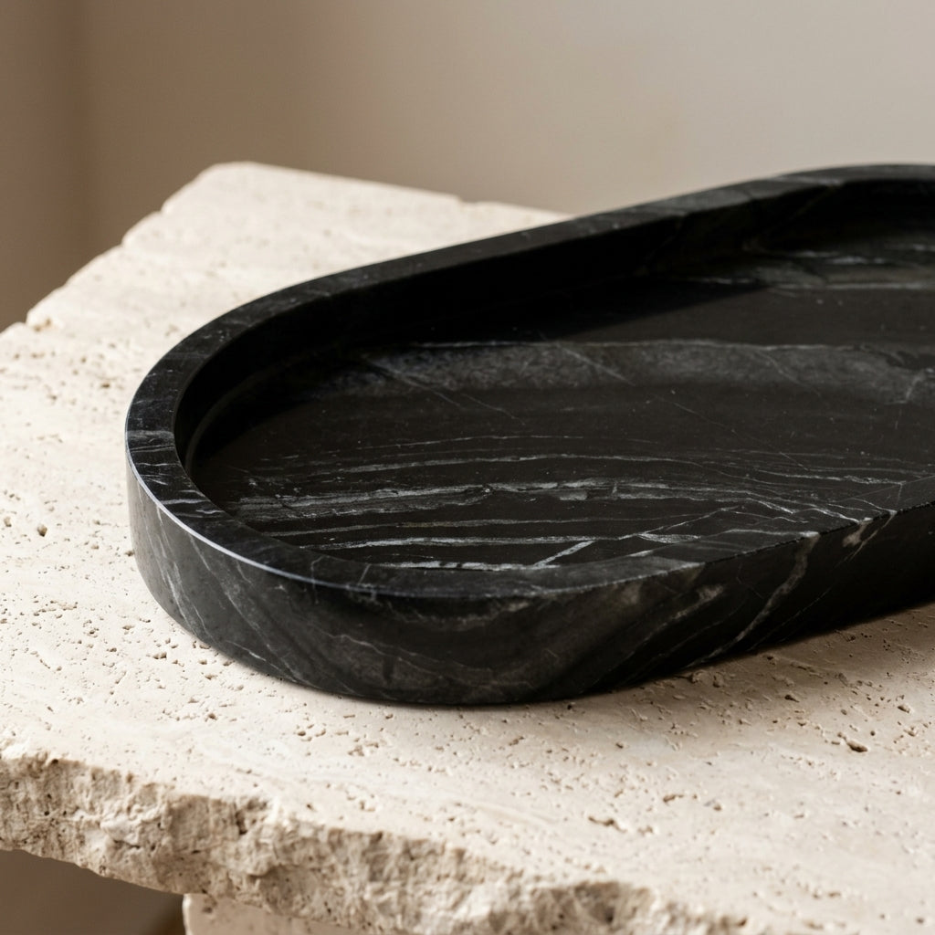 Vera Marble Curve Tray