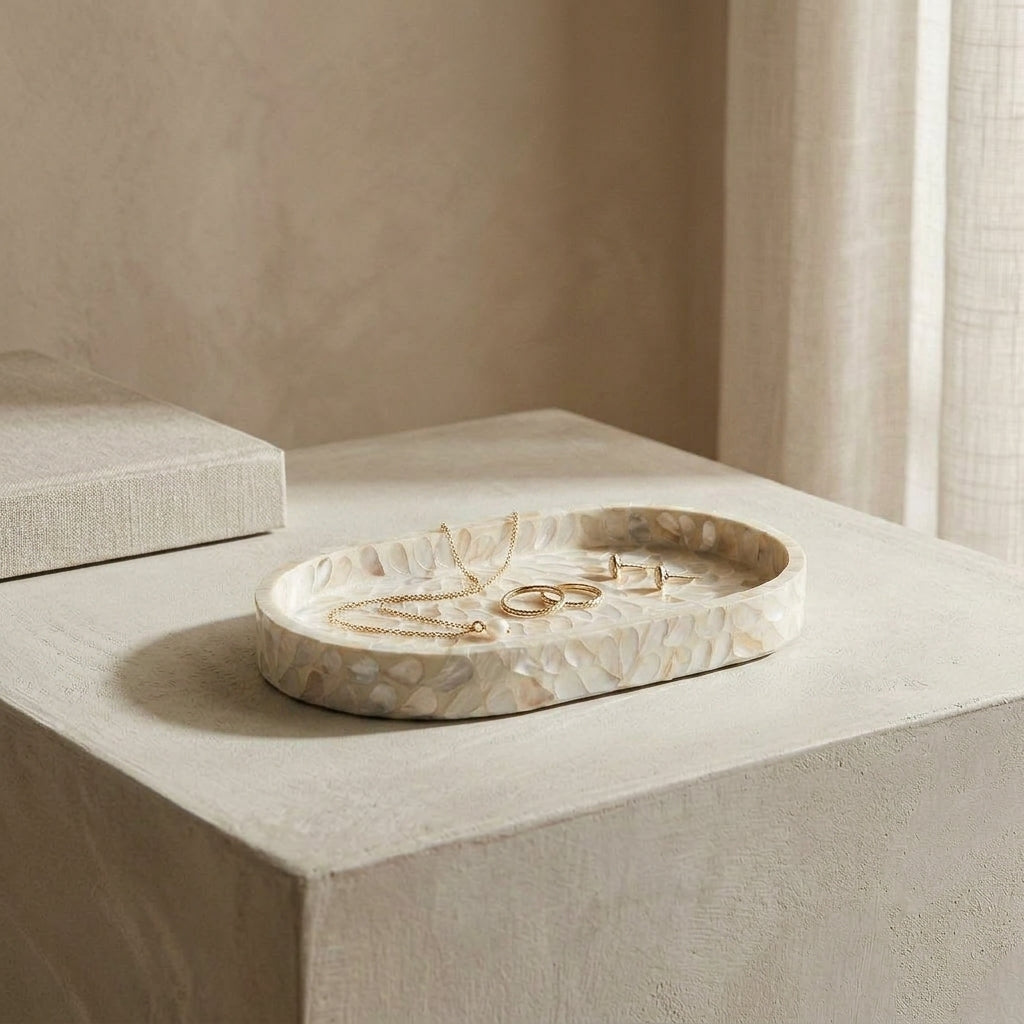 Atlantis Capiz Curved Tray