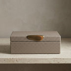 Oberio Faux Leather Box