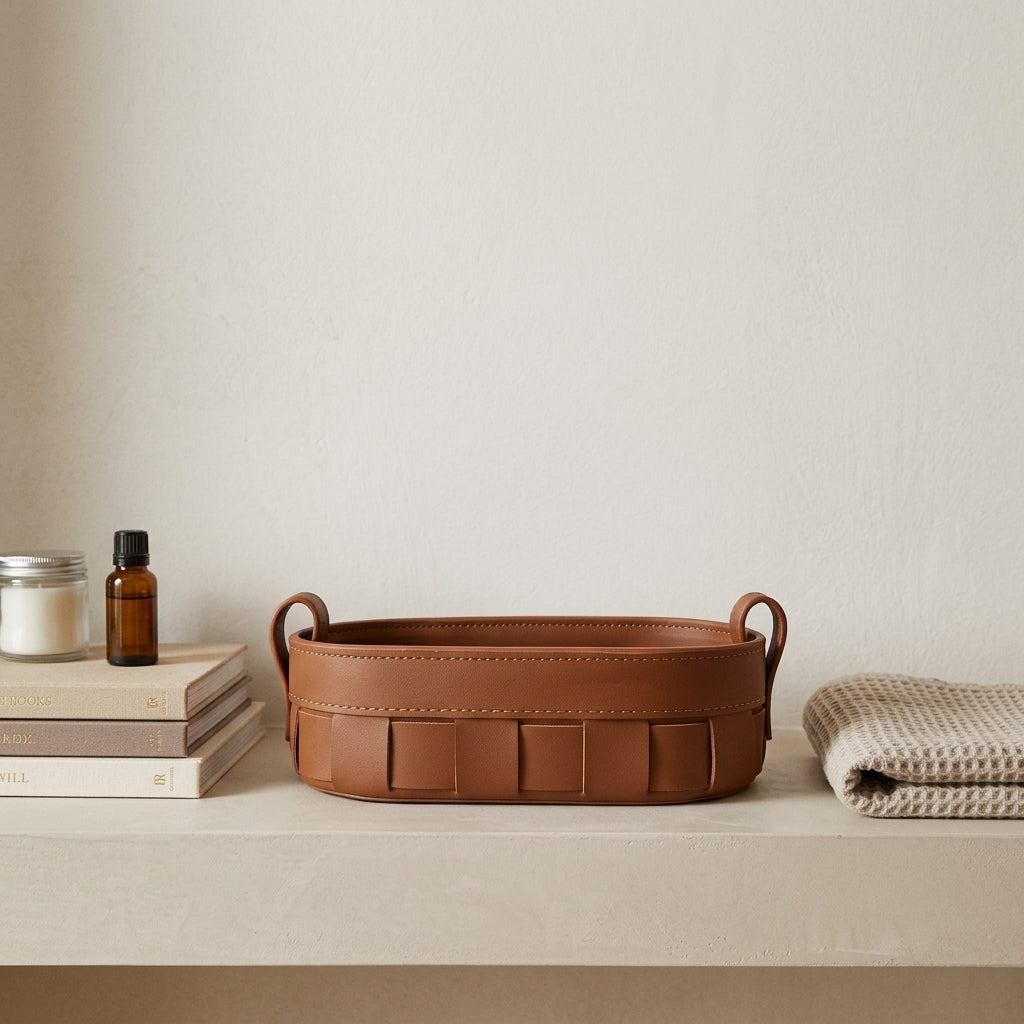 Lexon Faux Leather Basket (PRE ORDER)