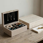 Oberio Faux Leather Box