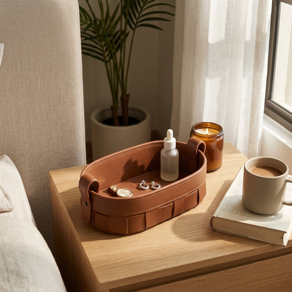 Lexon Faux Leather Basket (PRE ORDER)