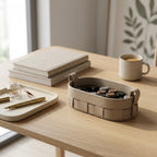 Lexon Faux Leather Basket
