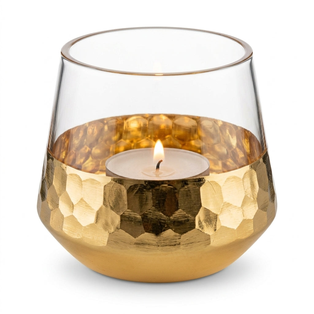 Tilly Hammer Glass Tealight Holder
