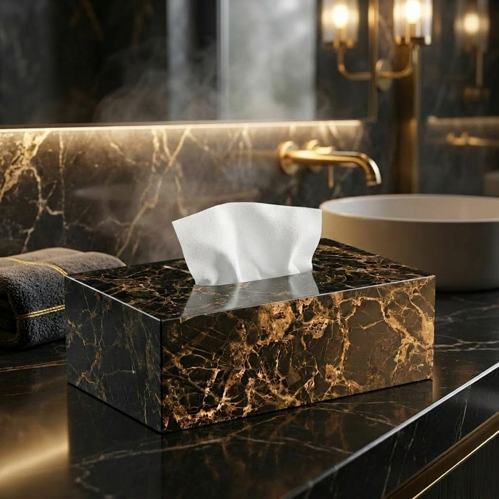 Casa Marble Tissue Box