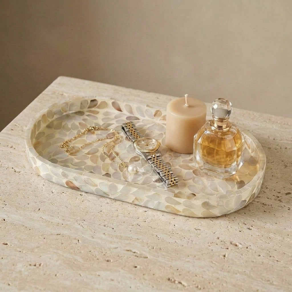 Atlantis Capiz Curved Tray