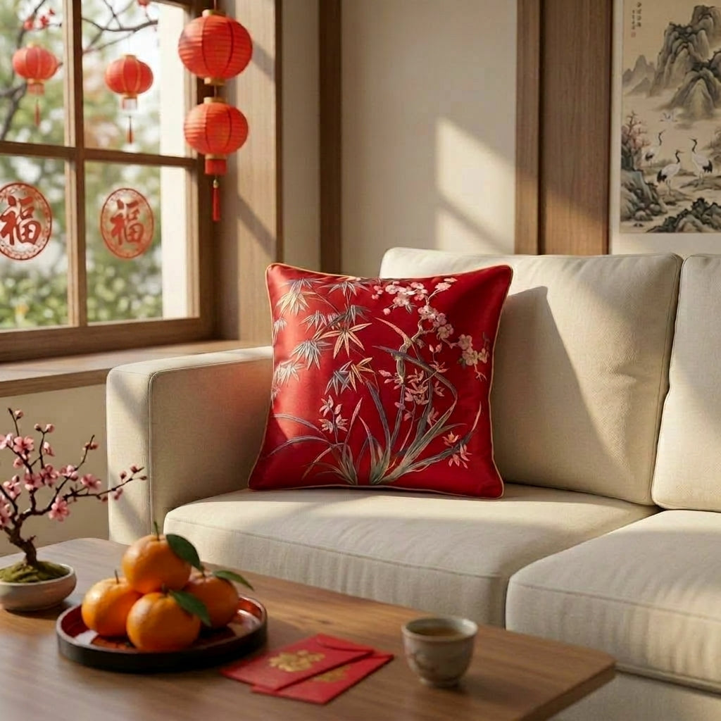 CNY Regal Blossom Cushion
