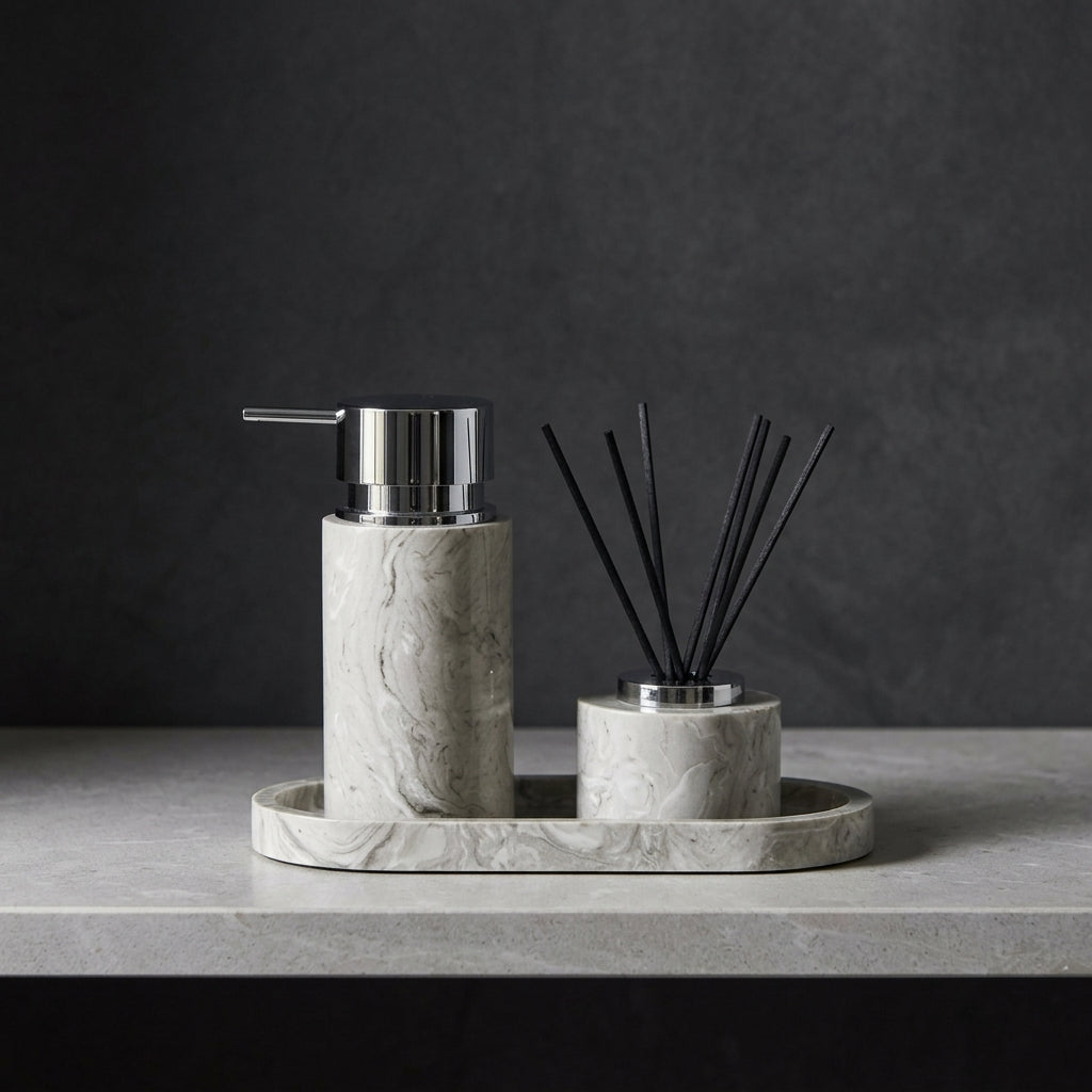 Leroy Marble Curve Tray