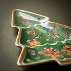 Happy Holiday Tree Plate