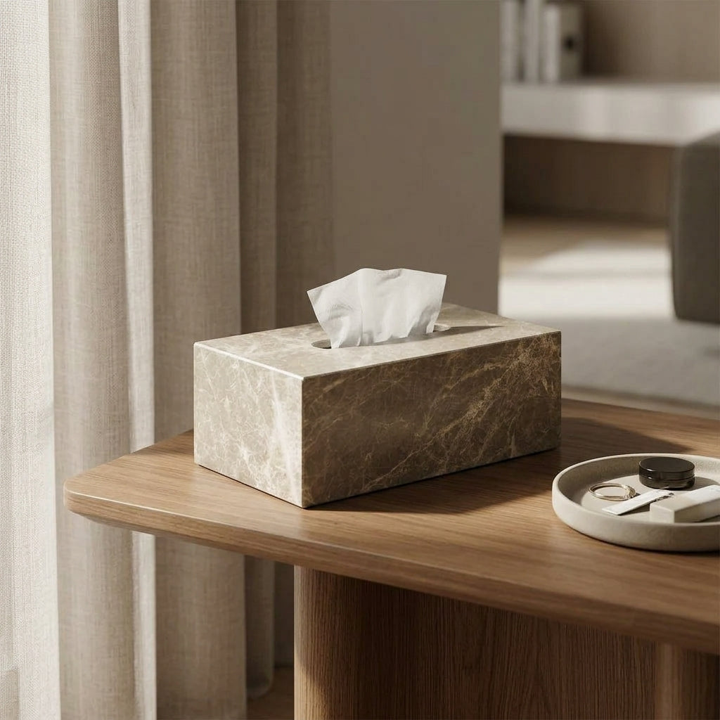 Macy Marble Tissue Box