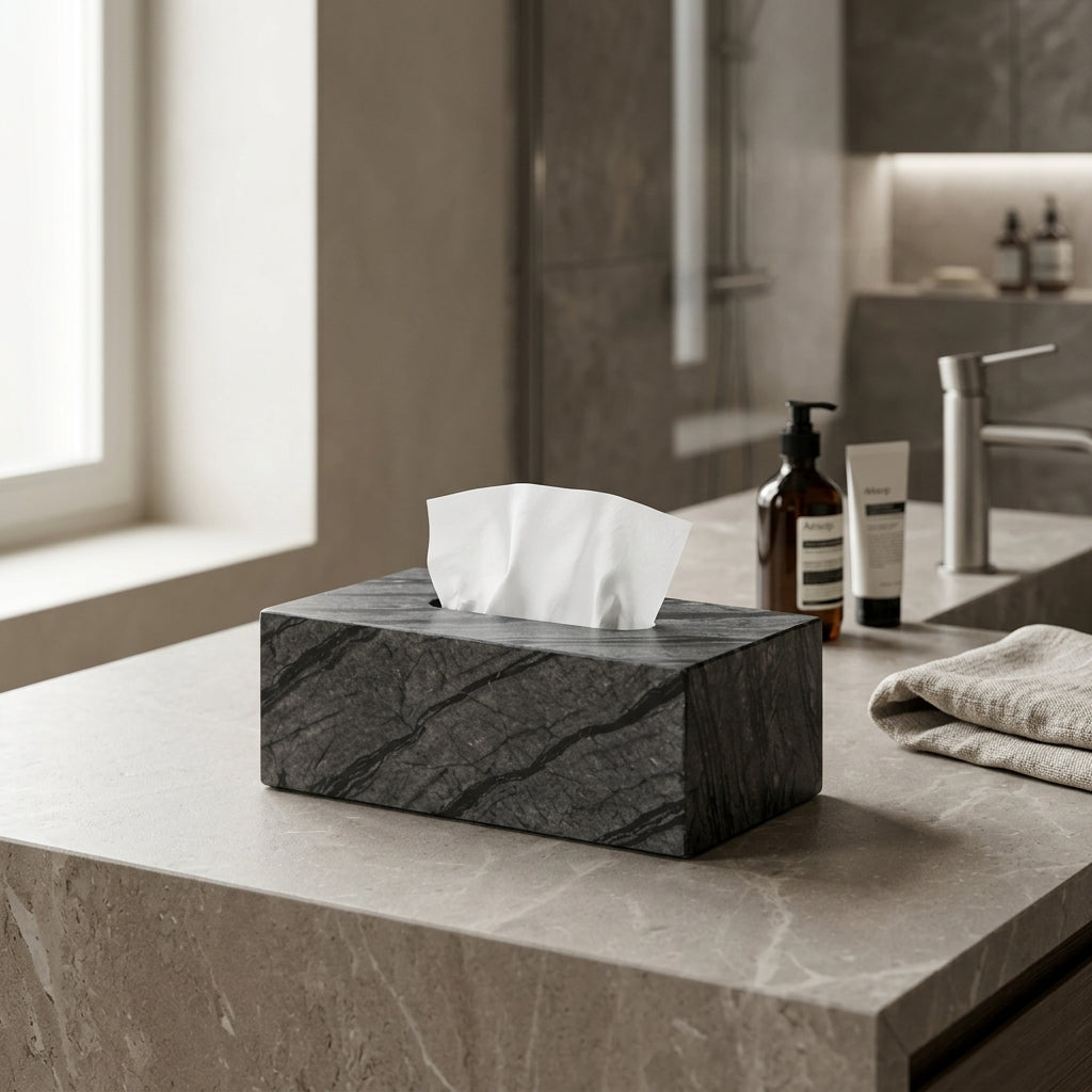 Devon Marble Tissue Box
