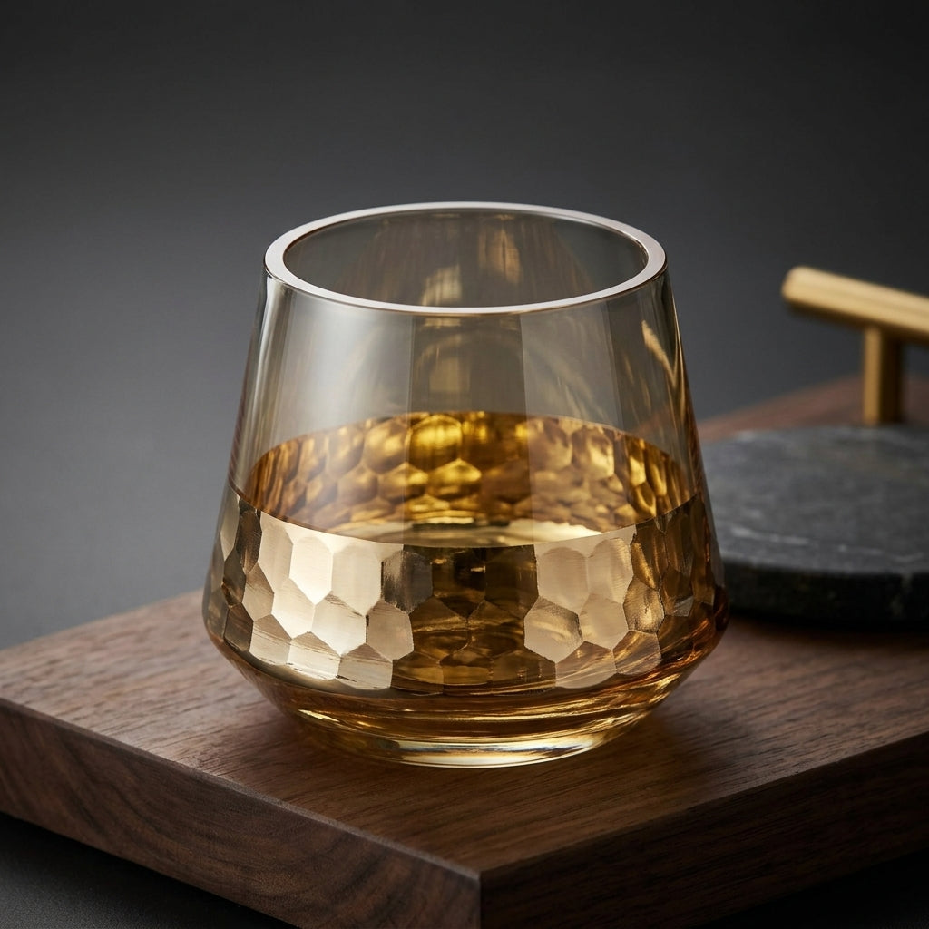 Tilly Hammer Glass Tealight Holder