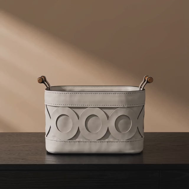 Liberty Faux Leather Basket