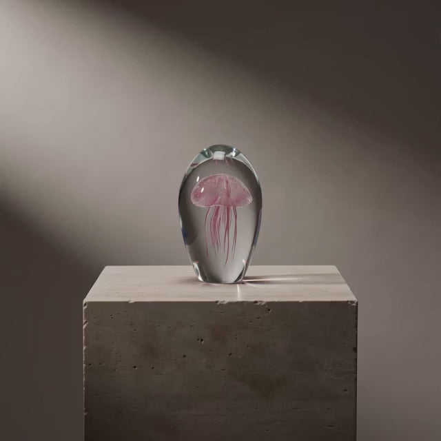 Lebo Jelly Fish Art Glass